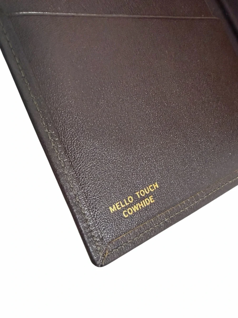 Brown Cowhide Leather Passport Wallet - Brand New